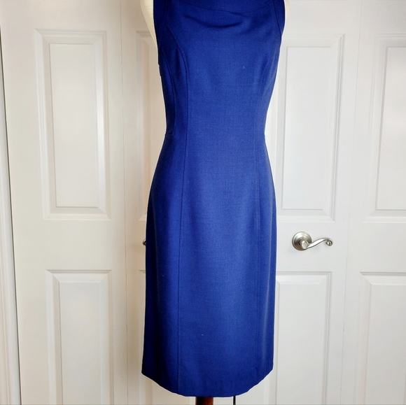 Louben Deep Blue Shift Dress SZ 10 - Picture 4 of 17